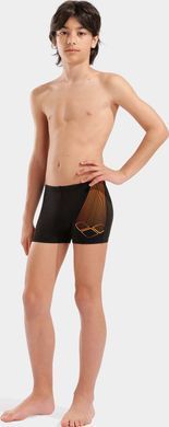 Плавки-шорти для хлопчиків Arena BRIGHT SWIM SHORT чорний, помаранчевий 164 см 006721-503
