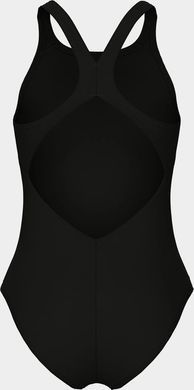 Купальник закритий для дівчат Arena GRAPHIC SWIMSUIT V BACK чорний, білий 140 см 006680-501