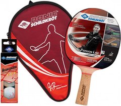 Набор для настольного тенниса Donic Persson 600 Gift set (1 ракетка+чехол+3 мяча) 788487S