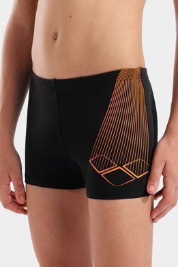 Плавки-шорти для хлопчиків Arena BRIGHT SWIM SHORT чорний, помаранчевий 164 см 006721-503