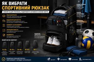Як вибрати спортивний рюкзак: повний гід для тренувань, подорожей та активного способу життя