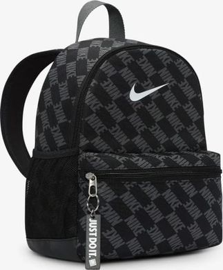Рюкзак Nike Y NK BRSLA JDI MNI BK-AOP FA25 11L черный серый 25 x 33 x 13 см (HV6481-010) HV6481-010