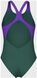 Купальник закритий для жінок Arena BRIGHT GLARE SWIMSUIT V BACK зелений Жін 36 008930-690 фото 2