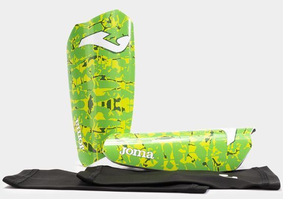 Щитки Joma SPARTAN зелений, жовтий Уні L (зріст 155-175 см) 401489.029