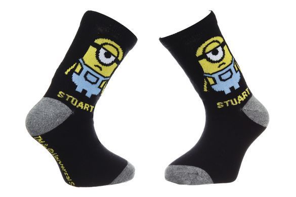 Шкарпетки MINIONS STUART чорний Діт 31-34, арт.35124-1 35124-1