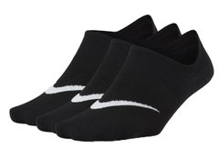 Шкарпетки Nike U NK EVERYDAY PLUS LTWT FOOTIE 3PPK чорний Жін 38-42 00000021020