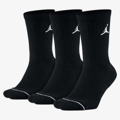 Шкарпетки Nike U JORDAN EVERYDAY MAX CREW 3PR чорний Уні 42-46 00000008841