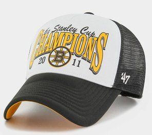 Кепка-тракер 47 Brand NHL BOSTON BRUINS FOAM CHAMP чорний, білий, помаранчевий Уні OSFA 00000029704