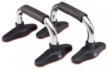 Упори для віджимання CHROME PUSH UP BAR чорний 16х25х15.5см LS3162