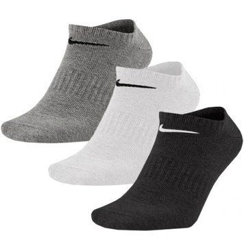 Шкарпетки Nike U NK EVERYDAY LTWT NS 3PR білий, сірий, чорний Уні  SX7678-964