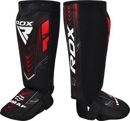 Захист ніг RDX NEOPRENE SHIN INSTEP IMMAF-1 чорний, червоний XXL SGN-IMF-1R