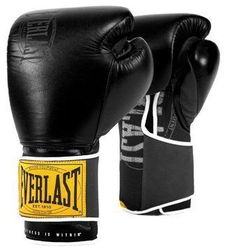 Боксерские перчатки Everlast 1910 CLASSIC TRAINING GLOVE черный  P00001711