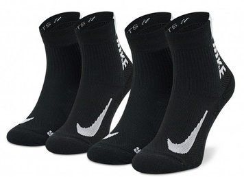 Шкарпетки Nike U NK MLTPLIER ANKLE 2PR - 144 чорний Уні  SX7556-010