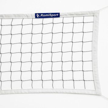 Сеть волейбольная Romi Sport "Профессиональная" капроновая, ячейка 10*10 см (Польша) 9,5 м. (S0066-PE) S0066-PE