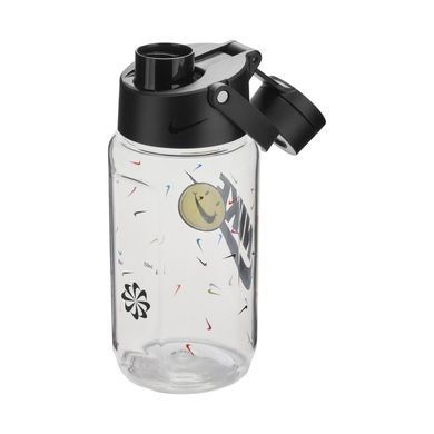 Пляшка Nike TR RENEW RECHARGE CHUG BOTTLE 16 OZ грфічний прозорий, чорний Уні 473 мл N.100.7634.968.16
