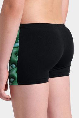 Плавки-боксери для хлопців Arena FOAM SWIM SHORT чорний, зелений, бірюзовий Діт 140 см 00000033498