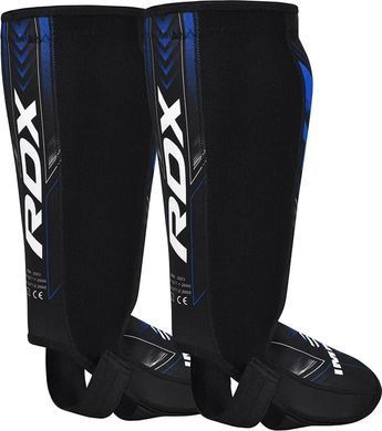 Защита ног RDX NEOPRENE SHIN INSTEP IMMAF-1 черный, синий S SGN-IMF-1U
