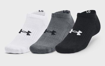 Шкарпетки Under Armour Core No Show 3pk чорний Уні MD 1363241-003