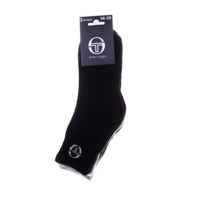 Шкарпетки Sergio Tacchini 3-pack чорний, сірий, білий Діт 27-30 00000008192