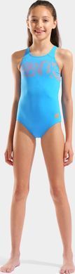 Купальник закрытый для девочек Arena GRAPHIC SWIMSUIT V BACK голубой 164 см 006680-805