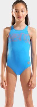 Купальник закрытый для девочек Arena GRAPHIC SWIMSUIT V BACK голубой 164 см 006680-805