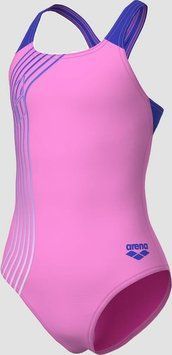 Купальник закритий для дівчат Arena SOUND TRACK SWIMSUIT SWIM PRO рожевий Діт 128 см 010288-980
