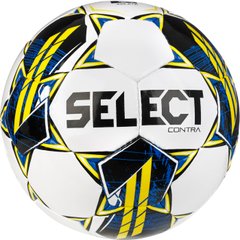 М'яч футбольний Select CONTRA v23 білий, жовтий розмір 5 085316-196
