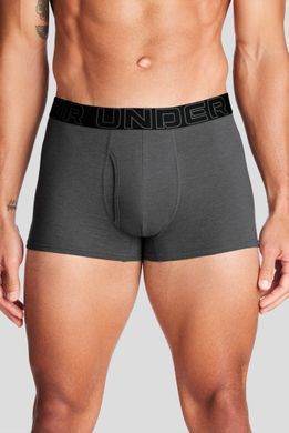 Труси Under Armour PERFORMANCE COTTON - SOLID 3 3PK сірий, червоний, чорний Чол  1383891-025