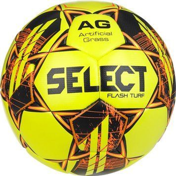 Мяч футбольный SELECT FLASH TURF v23 желтый, оранжевый. 057407-383