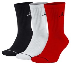 Шкарпетки Nike U JORDAN EVERYDAY MAX CREW 3PR чорний, білий, червоний Уні 46-50 00000008844
