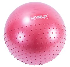 Фітбол масажний з насосом LiveUp HALF MASSAGE BALL LS3569