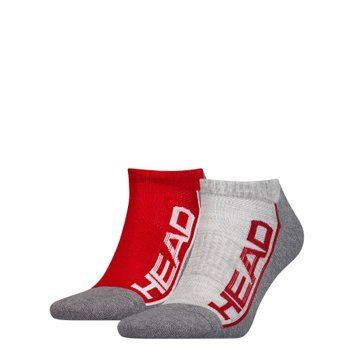 Шкарпетки Head PERFORMANCE SNEAKER 2PPK UNISEX червоний, сірий Уні  791018001-070