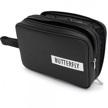 Двойной чехол на ракетку для настольного тенниса Butterfly Logo 2019, black caslg21