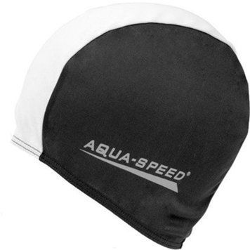 Шапка для плавання Aqua Speed POLYESTER CAP 5765 чорний, білий Уні OSFM 091-57