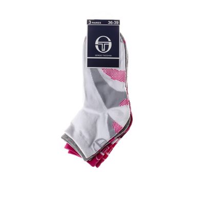Шкарпетки Sergio Tacchini 3-pack білий, сірий, рожевий Діт 27-30 00000008195