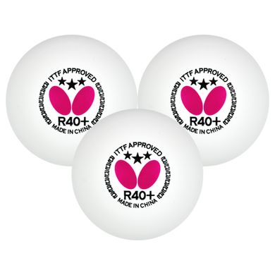 Мячи для настільного тенісу Butterfly R40+ 3* (12шт.) R403-12