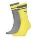 Шкарпетки Puma CREW REGULAR STRIPE 2P UNISEX сірий, жовтий Уні 39-42 261058001-003 фото 2