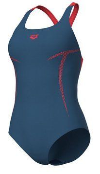Купальник Arena PRO_FILE SWIM PRO BACK GRAPHIC темно-синій, червоний Жін 38 00000029507