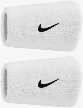 Напульсники Nike SWOOSH CLASSIC DOUBLEWIDE WRISTBANDS 2PK белый One Size N.101.2406.101.OS