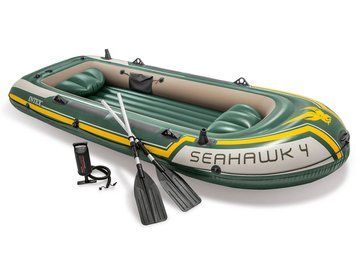 Човен надувний Intex Seahawk 4 351 x 145 x 48 см, зелений DM-68351
