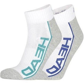 Шкарпетки Head PERFORMANCE QUARTER 2P UNISEX білий, сірий, мультиколор Уні 00000019592