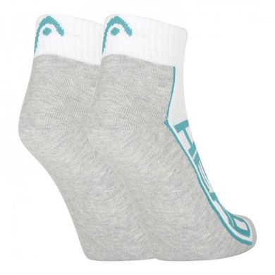 Шкарпетки Head PERFORMANCE QUARTER 2P UNISEX білий, сірий, мультиколор Уні 00000019592