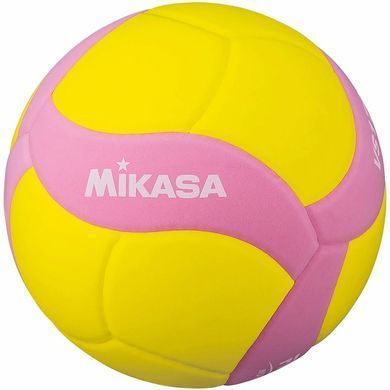 Мяч волейбольный Mikasa VS160W желто-розовый, размер 4 VS160W-P