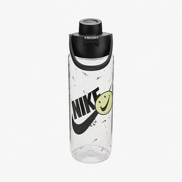 Бутылка Nike TR RENEW RECHARGE CHUG BOTTLE 24 OZ графический прозрачный черный Уни 709 мл N.100.7637.968.24
