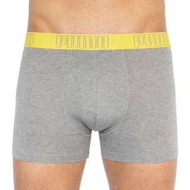 Труси-боксери Puma YD BOLD STRIPE BOXER 2P сірий, жовтий Чол S 501001001-020