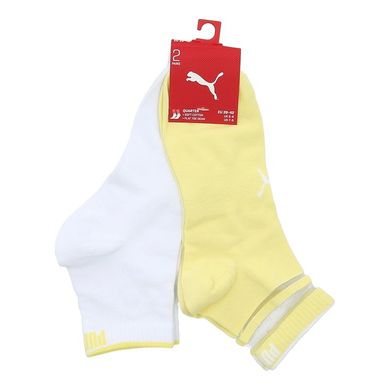 Шкарпетки Puma SHORT SOCK STRUCTURE 2P WOMEN жовтий, білий Жін 35-38 00000009499