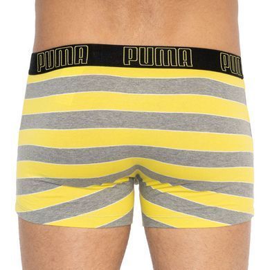 Труси-боксери Puma YD BOLD STRIPE BOXER 2P сірий, жовтий Чол S 501001001-020