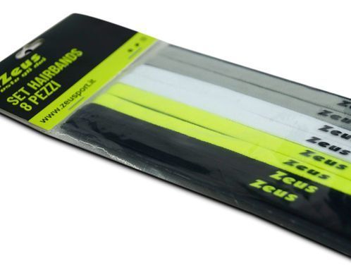 Пов`язка на голову Zeus SET HAIRBANDS 8 PZ сірий, білий, жовтий, чорний Уні OFSM Z01620