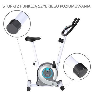 Велотренажер магнітний HMS M8750 білий 5907695577365
