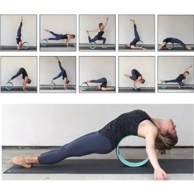 Колесо для йоги та фітнесу LiveUp YOGA RING LS3750-b